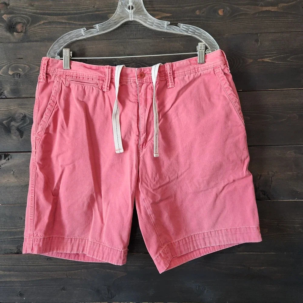 Polo Ralph Lauren Golf Shorts Mens Size 36 Chinos Khakis Pink Drawstrings Preppy